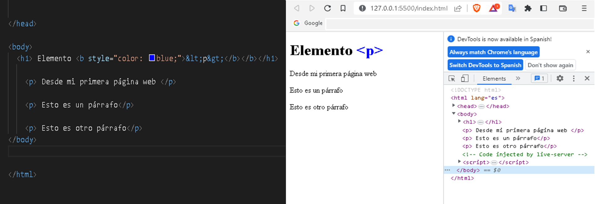 ELEMENTO HTML5